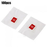 100pcs Premium Nylon Transparent Empty Tea Bags with Drawstring, 6.5*8cm, High-Temperature Sterilized for Herbs, Tea, Health Products, Food-Grade Safe Disposable
