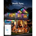thumbnail image 6 of VOLIVO 100FT Permanent Outdoor Lights, 48 RGB Eave Lights, App & Remote Control, Music Sync, Timer, IP65 Waterproof, 6 of 6