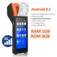 thumbnail image 3 of Terminal POS portátil Android 13/8.1 3G 4G con impresora térmica de 58 mm, escáner 1D 2D, lector NFC, RAM 3 GB, ROM 32 GB, dispositivo móvil, 3 of 5