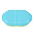 thumbnail image 6 of Unique Bargains 1 Pc Flip Up 2 Compartment Pill Case Durable for Travel Blue Green, 6 of 6