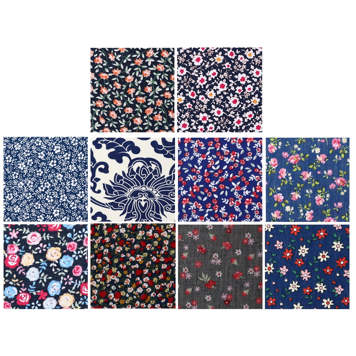 Fabric Cotton Bundles Fabrics Squares Quilting Quarters Fat Bundle