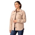 thumbnail image 2 of Free Country Women's High Pile Shacket Wheat XL, 2 of 5