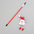 thumbnail image 5 of Palos interactivos para mascotas con temática navideña, juguetes para mascotas, dibujos animados, Papá Noel, árbol de Navidad, muñeca de peluche, campana, suministros para mascotas（02, 5 of 5
