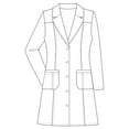 thumbnail image 3 of Panda Uniform Made To Order 36-Inches Modern Classic Fit Women's Professional 5 Button Full Sleeves Lab Coat, 3 of 4