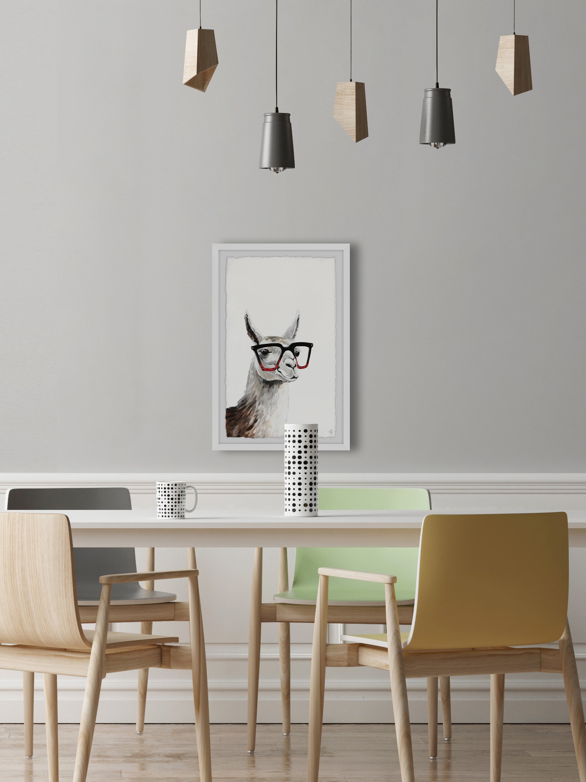 Marmont Hill Smart Llama II Framed Wall Art