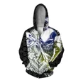 thumbnail image 5 of Sudadera con capucha y estampado de monstruo, sudaderas de tendencia de gran tamaño con cremallera para hombres, sudadera con capucha cómoda y elegante con cremallera, 5 of 5