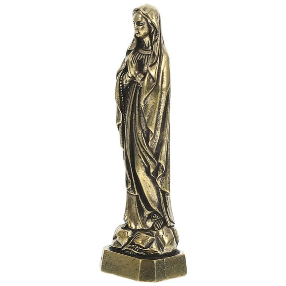 Masteelf  Our Lady of Sorrows Statue Guadalupe Outdoor Miniature Mother Golden