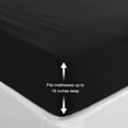 thumbnail image 6 of PiccoCasa Brushed Microfiber Fitted Sheet King Mattress Protector, 80"x78" Black, 6 of 6