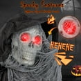 thumbnail image 6 of Gymax 8.5 FT Halloween Decoration Animated Standing Grim Reaper Creepy Sounds, 6 of 8