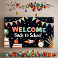 thumbnail image 3 of Colorful Design Back to School Banner Educational Theme Classroom Decor Welcome Sign for School Event Teacher's Day, 3 of 5