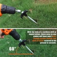 thumbnail image 5 of THOPBPRK Spiral Ground Anchor with Rotating Handle for Camping Tents and Beach Umbrellas Heavy Duty Outdoor Stakes for Canopy Tie Downs and Gardening Support Accessories, Saffron, 5 of 7