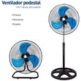 thumbnail image 4 of Ventilador 18 Pulgadas Negro Pedestal, Piso, Pared 3 En 1 Aspas Plateado Diámetro 18 Frecuencia 50 Hz/60 Hz Material De Las Aspas Metal, 4 of 4