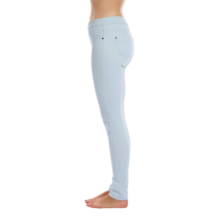 Just Love Solid Jeggings for Women (Light Blue Stretch, X-Large