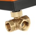 thumbnail image 2 of DN15 G1/2 Brass 3 Way Motorized Ball Electrical Valve for Air Conditioner DC12V, 2 of 4