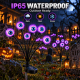 thumbnail image 5 of LOMYOLO Halloween Solar Eyeball Lights Outdoor, 2 Pack 12 LED Scary Swaying Eye Landscape Path Lights Waterproof Solar Garden Lights for Yard Lawn Walkway Patio Halloween Decorations Party Decor, 5 of 8