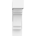 thumbnail image 2 of 3"W x 12"D x 12"H Standard Merced Architectural Grade PVC Bracket with Block Ends, 2 of 11