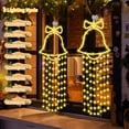 thumbnail image 2 of VIVIHEYDAY35 Inch Christmas Window Hanging Lights Xmas Tree Decoration, Large Bell, 8 Modes 100 LEDs, 2 of 7