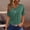 Green, variant on Womens Graphic T Shirts Neck Buttons Shirts Short Sleeve Dressy Blouses Geometric Print Swea Clothes Tshirts Tops