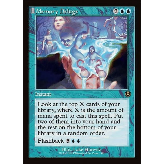 MtG Innistrad Remastered Rare Memory Deluge (Classic Frame) #361