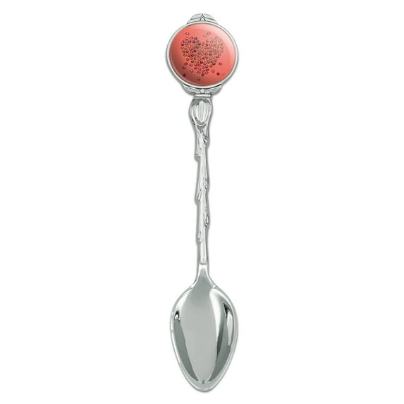 Red Heart Lady Bugs Love Valentine Novelty Collectible Demitasse Tea Coffee Spoon