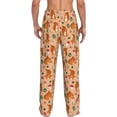 thumbnail image 3 of Goofa Squirrel And Mushroom Printed Soft Pajama Pants for Men, Wide Leg Comfy Casual Lounge Yoga Pants-Large, 3 of 9