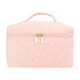 thumbnail image 1 of Estuche para cosméticos,Bolsa de maquillaje de viaje de algodón Bolsa de maquillaje acolchada,Neceser de viaje de gran capacidad para artículos de tocador y cosméticos,Bolsa organizadora de, 1 of 8
