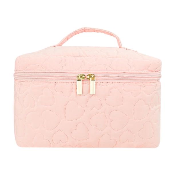 Estuche para cosméticos,Bolsa de maquillaje de viaje de algodón Bolsa de maquillaje acolchada,Neceser de viaje de gran capacidad para artículos de tocador y cosméticos,Bolsa organizadora de