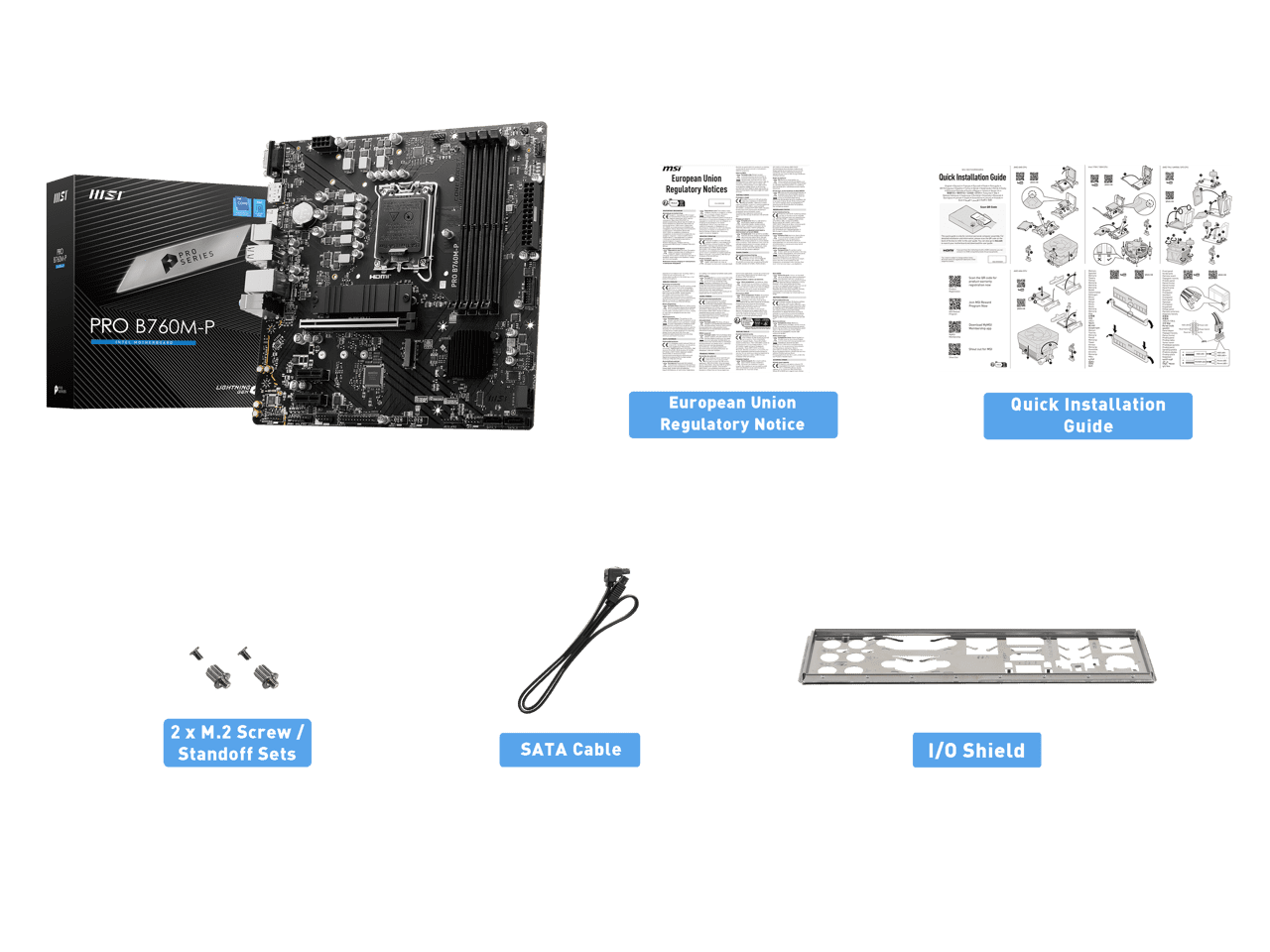 MSI B760M-P Gaming Desktop Motherboard - Intel B760 Chipset - Socket LGA-1700 - Micro ATX (prob760m-p)