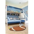 thumbnail image 2 of Furnish My Place 715 Football Shape 3'3"x5' Kids Play Area Rug for Playroom, Bathroom & Kindergarten Classroom, Football Shaped Rug, Anti Skid Rubber Backing, Multicolor, 2 of 8