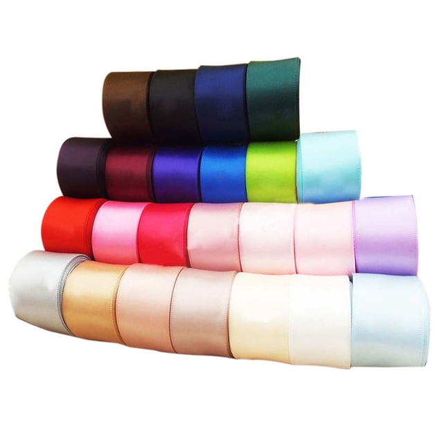 24 Piezas Cinta de Raso para Artesanía de Bricolaje 40mm con Colores Variantes Elegante Sunnimix Cinturón de cinta satinado