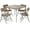 Beige, variant on 5pc. XL Series 4 Folding Card Table and Triple Braced Vinyl Padded Chair Set, Commercial Quality, Beige, 30