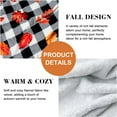 thumbnail image 3 of Fall Throw Blanket Pumpkin Leaves Plaid Flannel Blanket for Couch Bed Sofa, Soft Warm Autumn Blanket Fall Decor Cozy Home Atmosphere, 60"x50", 3 of 5