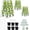 3 Pack, variant on Foldable Cucumber Trellis 64" H x 20" W, A-Frame Garden Trellis for Raised Bed, Outdoor Climbing Plant Support with Twist Ties & Plant Bags for Climbing Plants Outdoor