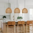 thumbnail image 3 of Viaurbe Dining Room Decor Rope Pendant Light Creative Rope Woven Lampshade, 3 of 20