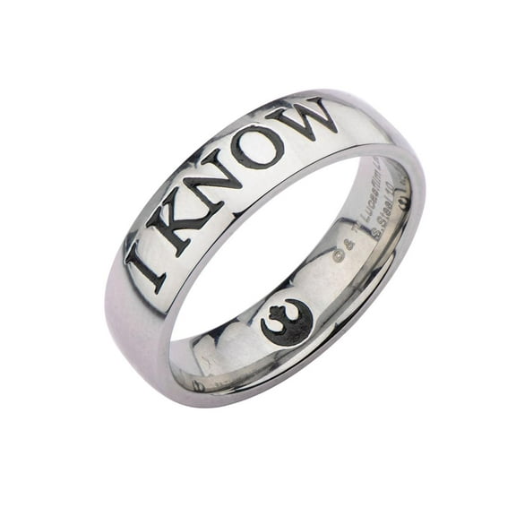 SalesOne LLC Star Wars I Know Stainless Steel Ring | Size 11 Unisex