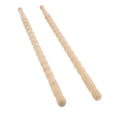 thumbnail image 1 of Baquetas De Madera, Mazos De Tambor De Madera, Acabado Brillante, Ligeros, 2 Piezas, Antideslizantes De Alta Resistencia Para Actuaciones En Escenario, 1 of 7