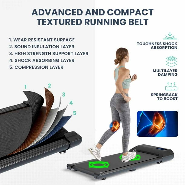 MotionGrey Compact Walking Pad Treadmill Under Desk Sturdy