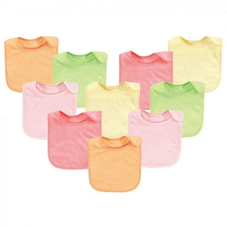 UPC: 0660168176957 | Hudson Baby Infant Girl Rayon from Bamboo Terry Bibs Citrus One Size