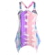 thumbnail image 2 of Más el tamaño del tinte del lazo del anillo o pañuelo Hem Tank Top Rosegal Camisetas sin mangas de talla grande, 2 of 5
