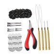 thumbnail image 3 of Herramienta para extensiones de cabello con 500 anillos de silicona para aficionados al bricolaje y peluquería. Color 1, 3 of 9