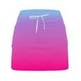 thumbnail image 5 of Stephy Women's Fashionable Casual Sports Casual Skirt with Pocket Drawstring Solid Color Mid Waist Skirt Pants, Pink, XXL, 5 of 6