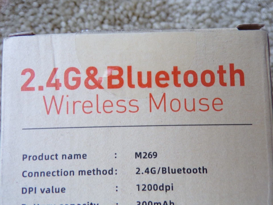 Edjo M269 Usb 2.4G &Bluetooth Wireless Mouse Pink; T28