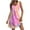 Pink, variant on MIUOWANP Women's Casual Printed Sleeve Side Pockets Maxi Dress Summer Tie-Dyed Sleeveless Long Loose Dress Size XL(10)Pink