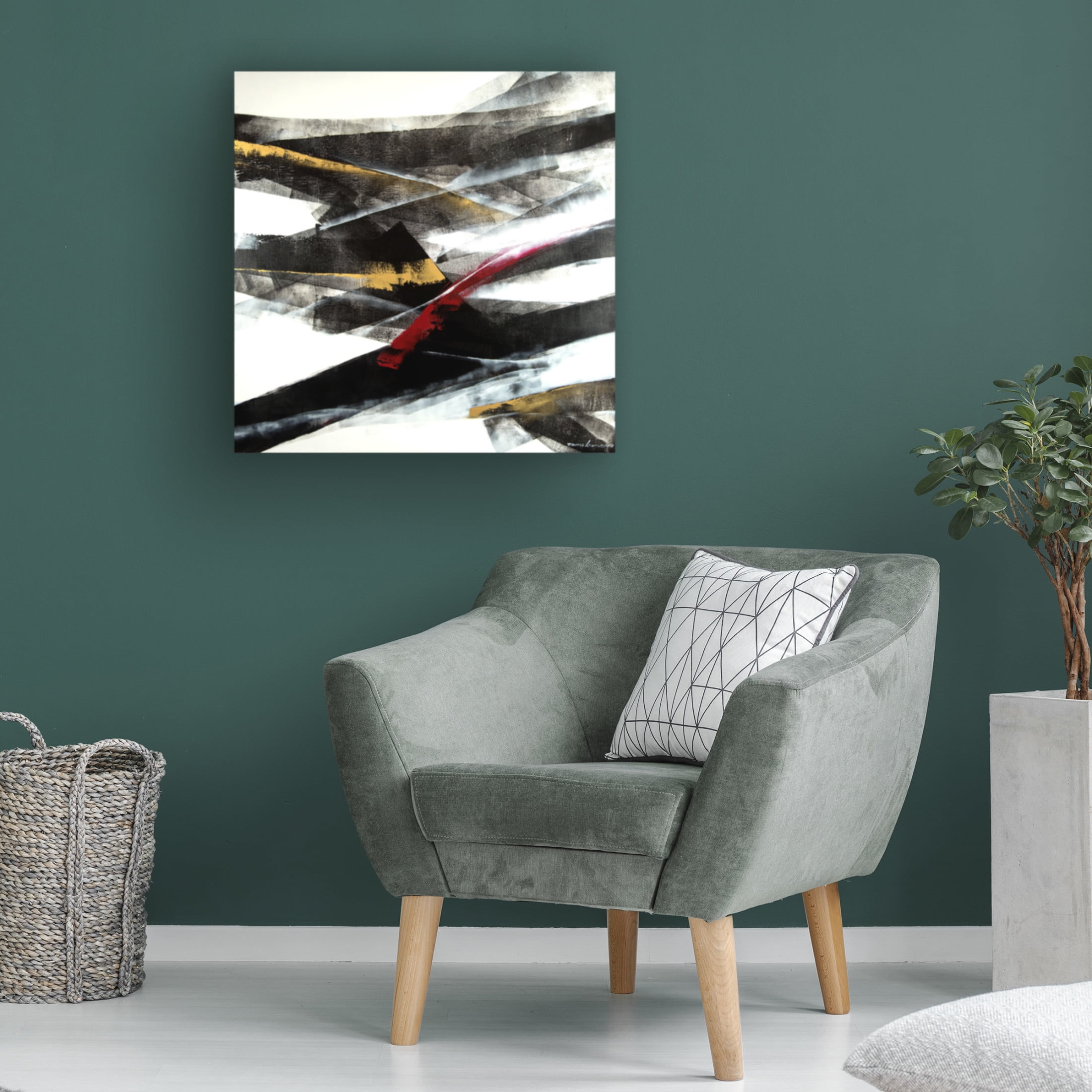 Canvas Wall Art - Thomas Leung 'Exchange 2' Wall Art for Living Room, Bedroom, or Office Décor by Trademark Fine Art - 14 x 14 Inches