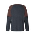 thumbnail image 4 of ICHUANYI Clearance Women's Fashion Casual Long Sleeve Round-Neck Blouses & Shirts(Gray, XL) ICHUANYI WER2023081512826, 4 of 9