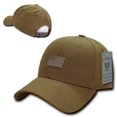 thumbnail image 2 of Rapid Dominance Structured Rubber USA Flag Baseball Cap Hat A07-USA (Coyote), 2 of 3
