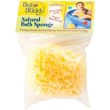 Baby Bath Natural Sea Sponge / Baby Buddy Natural Bath Sponge Boxed Yellow Sea Sponge / Kyte baby natural sea bath sponge in yellow.