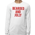 thumbnail image 2 of Bearded and Jolly Long Sleeve Shirt Unisex Large White, 2 of 5