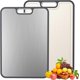 thumbnail image 1 of Tabla de cortar de titanio para cocina, de doble cara, de grado alimenticio, de titanio puro/PP, fácil de limpiar, tamaño grande (38 x 26 cm)., 1 of 5
