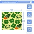 thumbnail image 5 of Coolnut St. Patrick's Day Hats Clover Washcloths 4 Pack, Highly Absorbent Soft Cotton Fingertip Towels for Bathroom, Kitchen, Gym, Spa, Home Decor, 12 x 12 Inch Washcloth Gift, 5 of 7